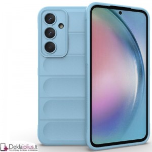 Magic Shield guminis dėklas - šviesiai mėlynas (Samsung A55 5G)